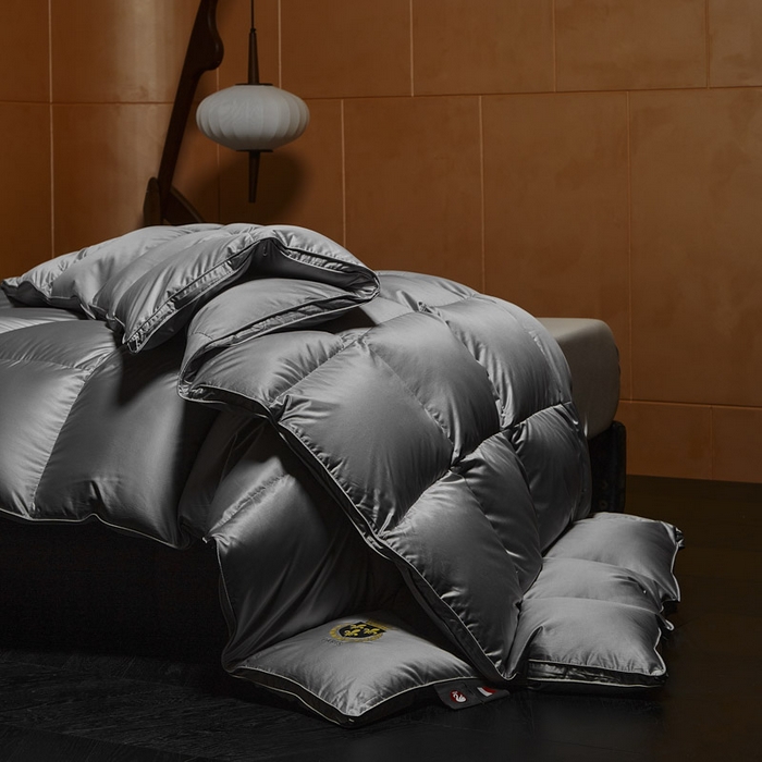 91家纺网 家纺一手货源 找家纺 （总）暖羽屋羽绒馆 2025新款白鸭绒被 莱赛尔95绒子含量鸭绒被子 羽绒被芯 双人冬被 婚庆春秋被