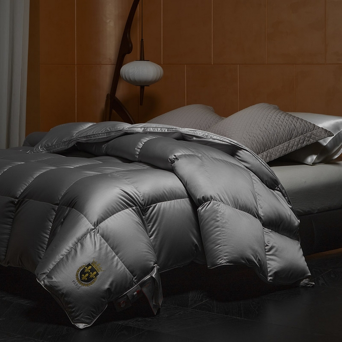 91家纺网 家纺一手货源 找家纺 （总）暖羽屋羽绒馆 2025新款白鸭绒被 莱赛尔95绒子含量鸭绒被子 羽绒被芯 双人冬被 婚庆春秋被