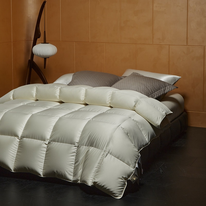 91家纺网 家纺一手货源 找家纺 暖羽屋羽绒馆 2025新款白鸭绒被 莱赛尔95绒子含量鸭绒被子 羽绒被芯 双人冬被 婚庆春秋被 X卡尔佩斯   米色