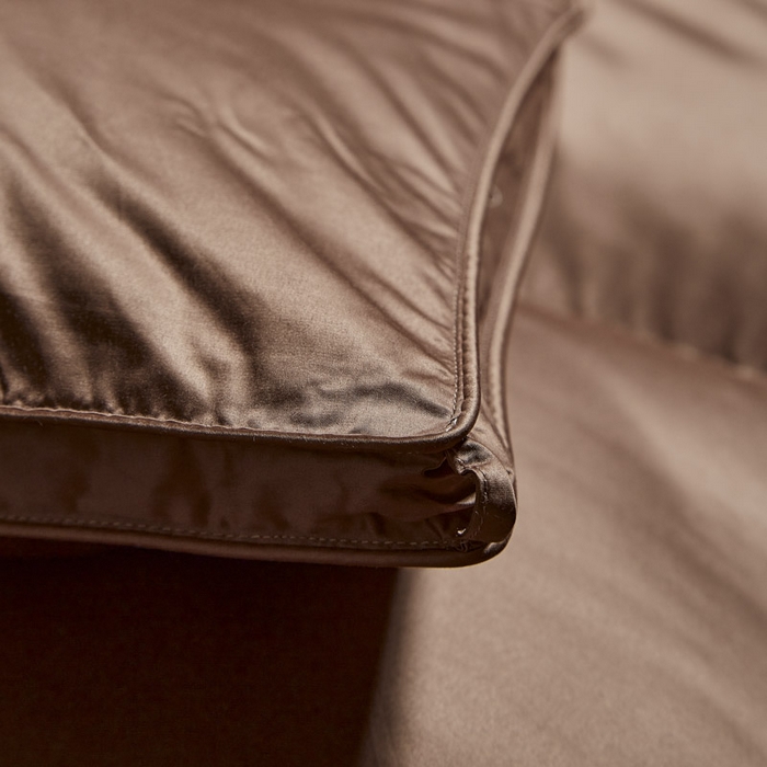 91家纺网 家纺一手货源 找家纺 暖羽屋羽绒馆 2025新款白鸭绒被 莱赛尔95绒子含量鸭绒被子 羽绒被芯 双人冬被 婚庆春秋被 X卡尔佩斯  棕色