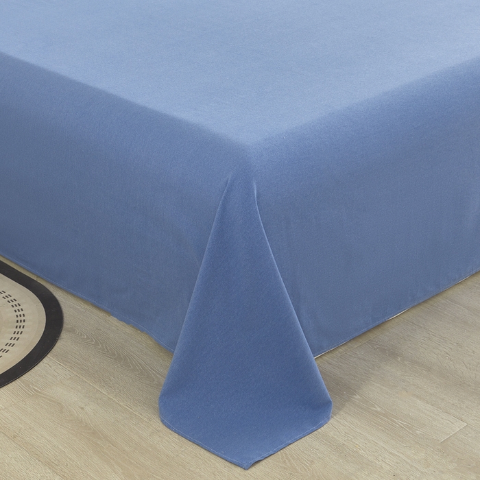 91家纺网 家纺一手货源 找家纺 七仙女家纺 2025新款全棉生态磨毛-前程似锦系列-大炕单 莱茵蓝