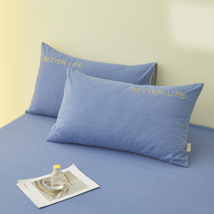 91家纺网 家纺一手货源 找家纺 七仙女家纺 2025新款全棉生态磨毛-前程似锦系列-单床单 莱茵蓝