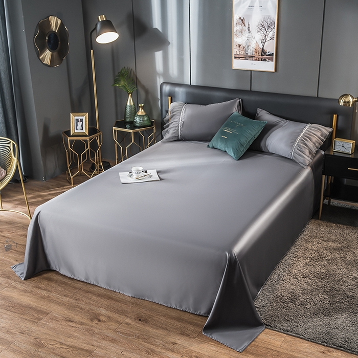 91家纺网 家纺一手货源 找家纺 （总）丽莱美家纺 2025新款天丝冰丝床单