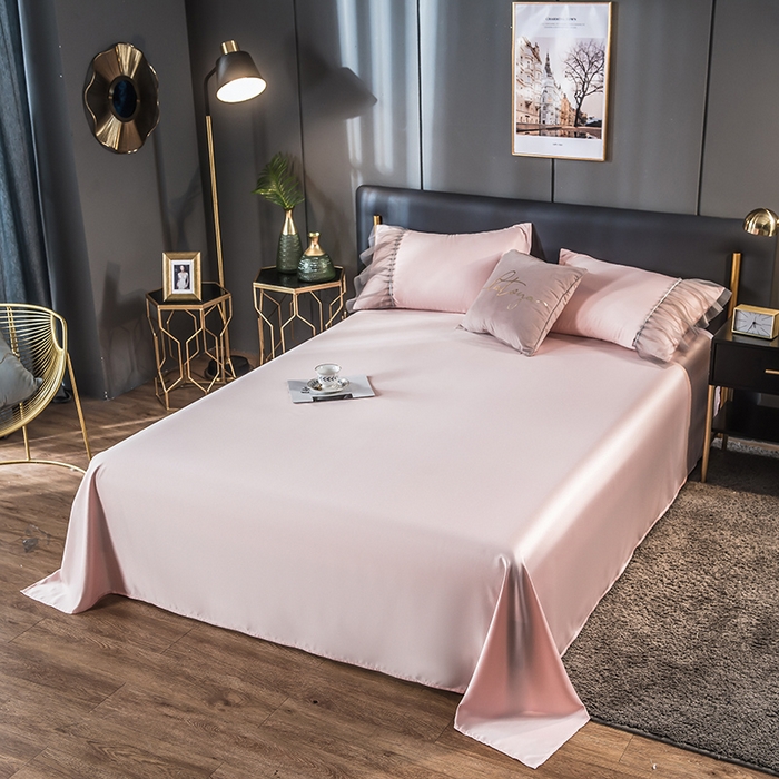 丽莱美家纺 2026新款天丝冰丝床单 玉色