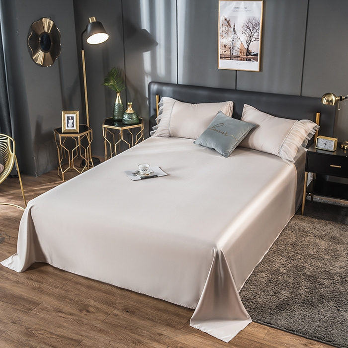 丽莱美家纺 2026新款天丝冰丝床单 香槟金