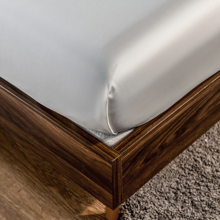 91家纺网 家纺一手货源 找家纺 丽莱美家纺 2026新款天丝冰丝床笠 米白