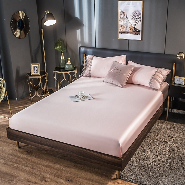 丽莱美家纺 2026新款天丝冰丝床笠 玉色