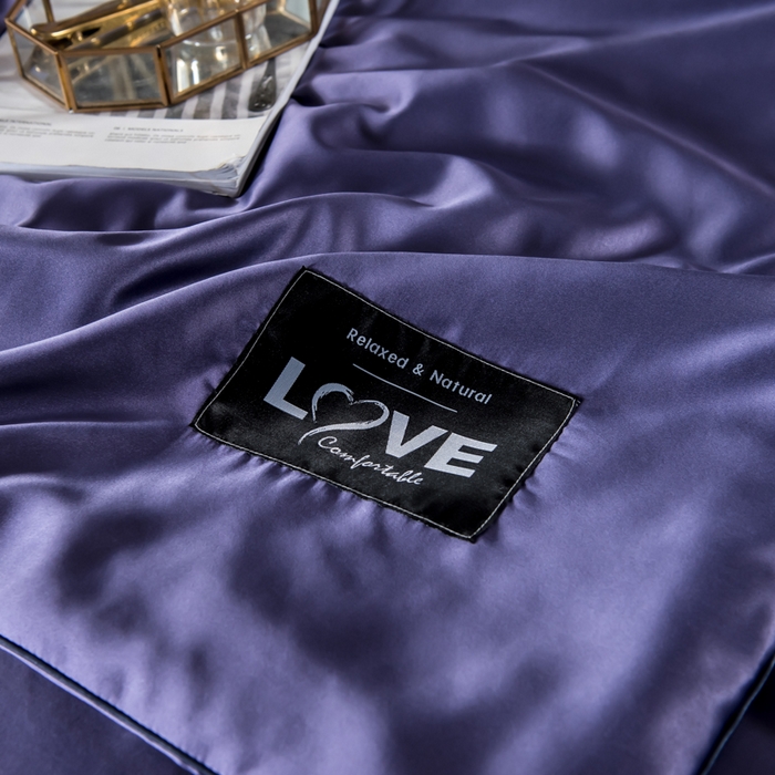 91家纺网 家纺一手货源 找家纺 丽莱美家纺 2025新款夏被  夏被三件套 夏被四件套 烟熏紫