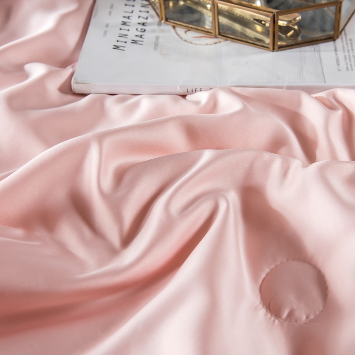 91家纺网 家纺一手货源 找家纺 丽莱美家纺 2025新款夏被  夏被三件套 夏被四件套 玉色