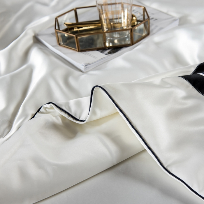 91家纺网 家纺一手货源 找家纺 丽莱美家纺 2025新款夏被  夏被三件套 夏被四件套 奶白