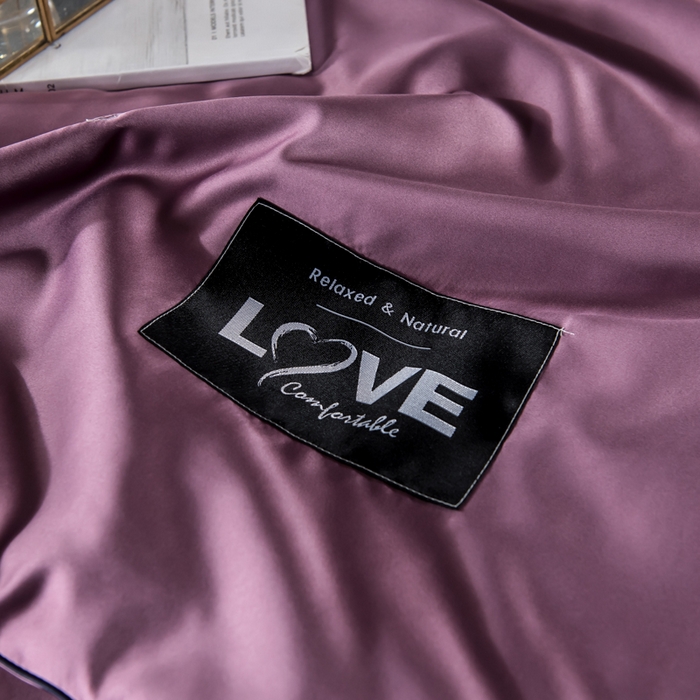 91家纺网 家纺一手货源 找家纺 丽莱美家纺 2025新款夏被  夏被三件套 夏被四件套 紫色