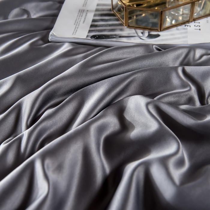 91家纺网 家纺一手货源 找家纺 丽莱美家纺 2025新款夏被  夏被三件套 夏被四件套 灰色