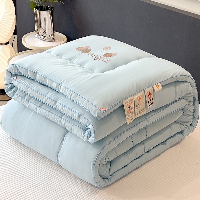 丽莱美家纺 2026新款牛奶棉新疆羽丝绵被被子被芯-云柔系列 云柔-蓝
