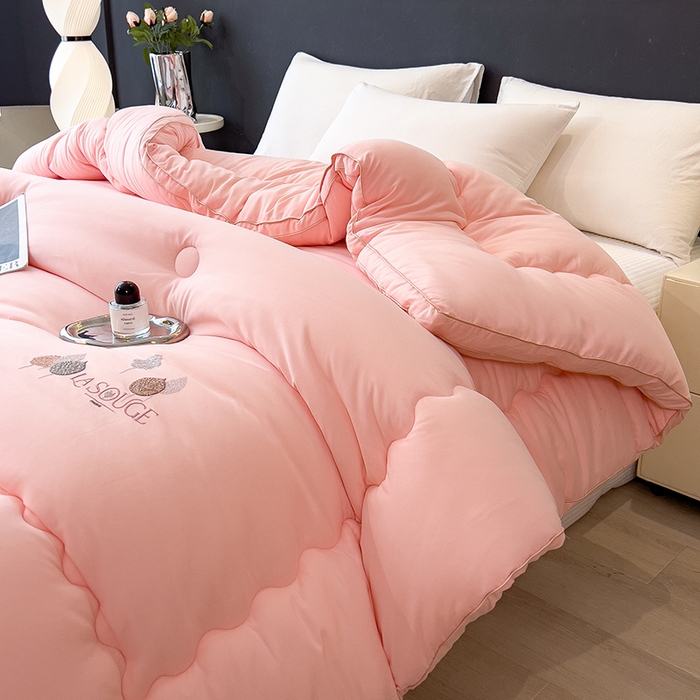 91家纺网 家纺一手货源 找家纺 丽莱美家纺 2026新款牛奶棉新疆羽丝绵被被子被芯-云柔系列 云柔-玉