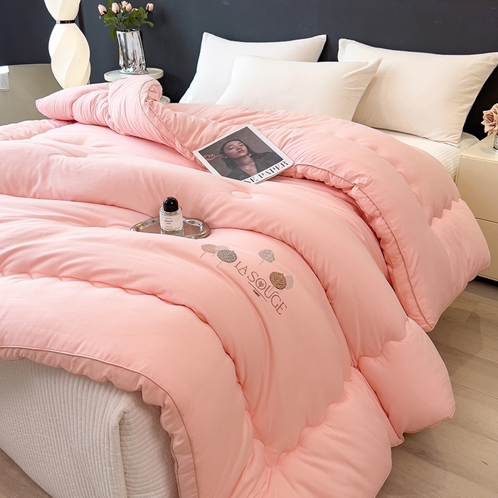 91家纺网 家纺一手货源 找家纺 丽莱美家纺 2026新款牛奶棉新疆羽丝绵被被子被芯-云柔系列 云柔-玉