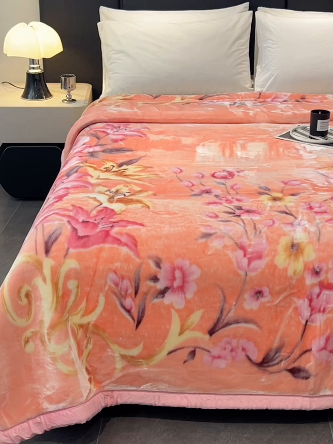 91家纺网 家纺一手货源 找家纺 （总）凯轩毛毯 2025新款加厚双层婚庆云毯  毛毯