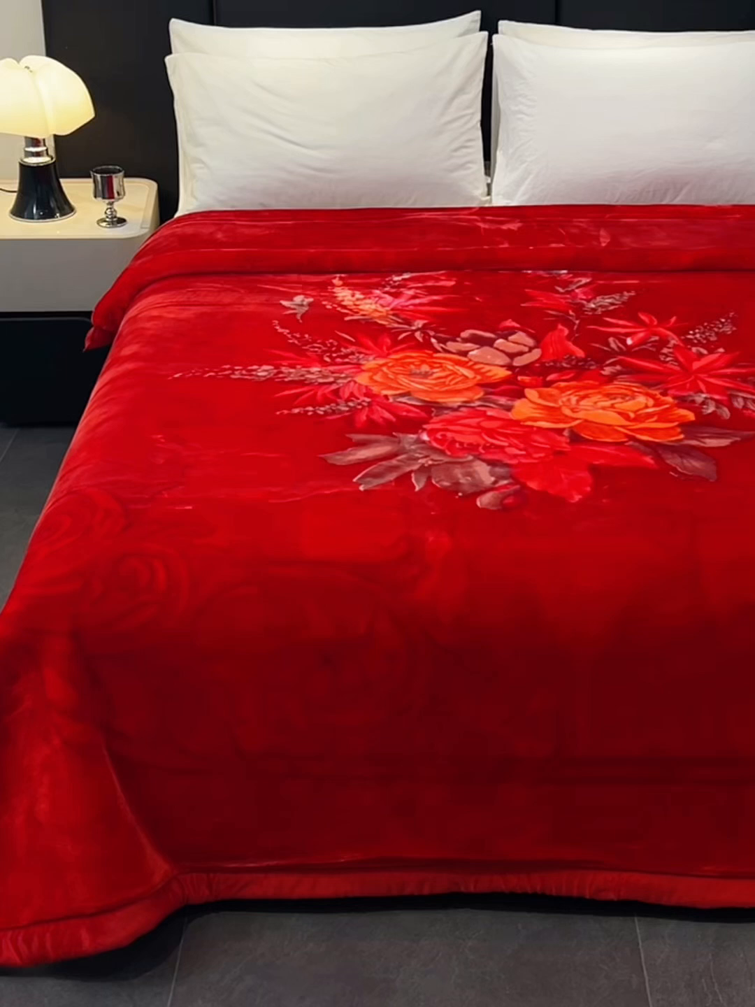 91家纺网 家纺一手货源 找家纺 （总）凯轩毛毯 2025新款加厚双层婚庆云毯  毛毯