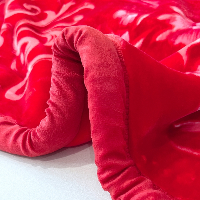 91家纺网 家纺一手货源 找家纺 （总）凯轩毛毯 2025新款加厚双层婚庆云毯  毛毯