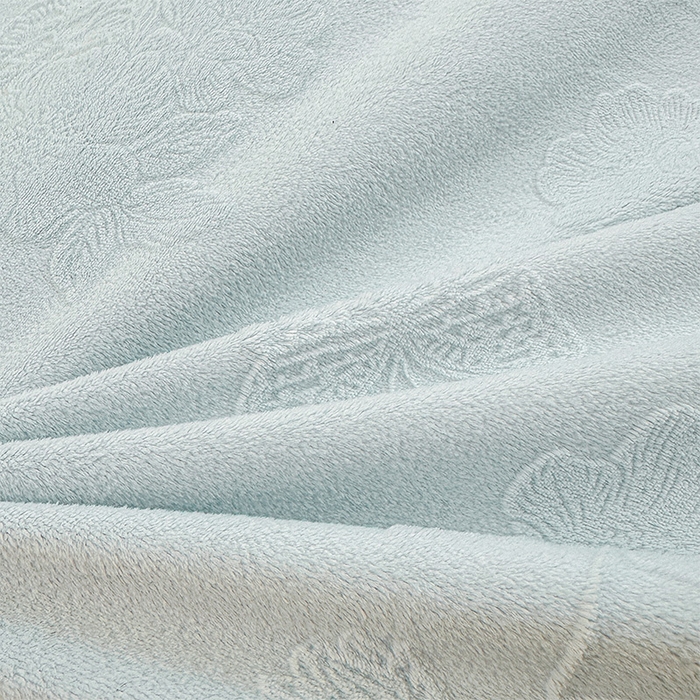 91家纺网 家纺一手货源 找家纺 虹星家纺 2025新款花边牛奶绒床裙四件套系列 蝶恋-天空蓝