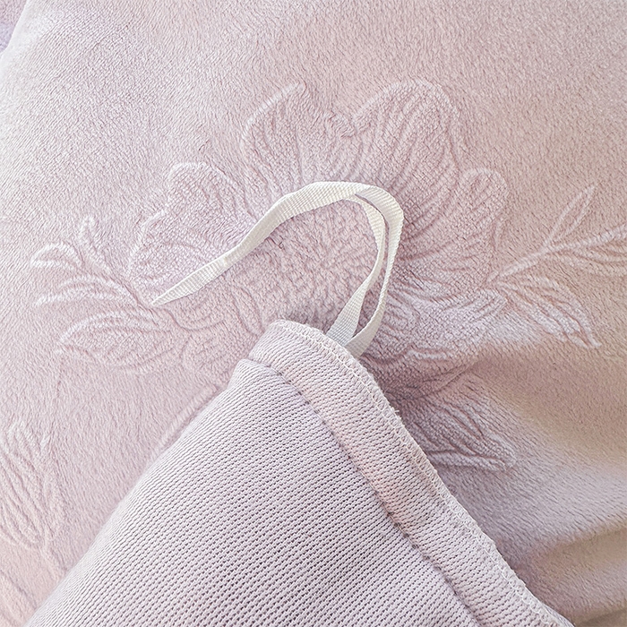 91家纺网 家纺一手货源 找家纺 虹星家纺 2025新款花边牛奶绒床裙四件套系列 蝶恋-葡萄紫