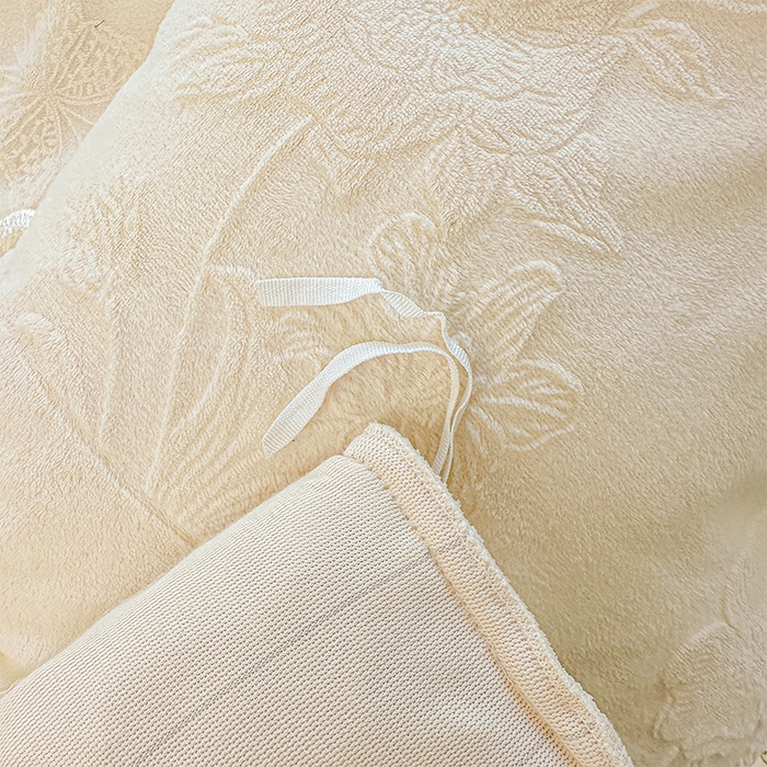 91家纺网 家纺一手货源 找家纺 虹星家纺 2025新款花边牛奶绒床裙四件套系列 蝶恋-奶茶色