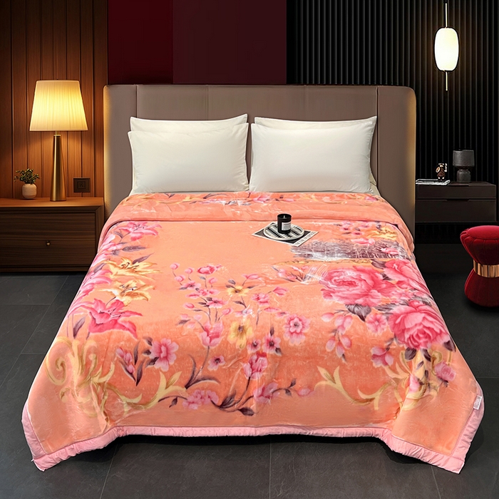 凯轩毛毯 2025新款加厚双层婚庆云毯  毛毯 朝花夕拾