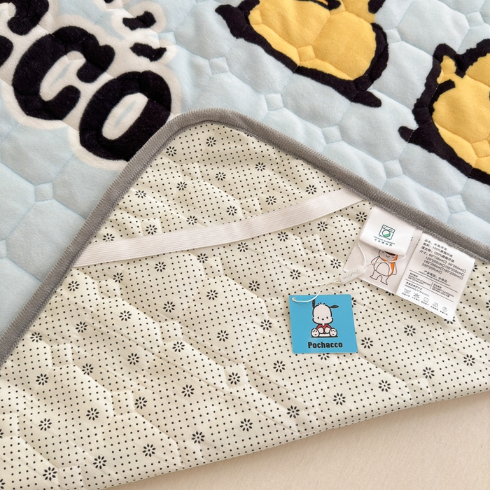 91家纺网 家纺一手货源 找家纺 希诺家居 2025新款正版授权三丽鸥大版牛奶绒床垫三件套床褥学生宿舍床垫 星星帕恰狗