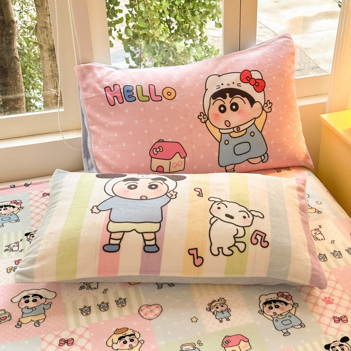 91家纺网 家纺一手货源 找家纺 一霖家纺 2025新款小清新牛奶绒毛巾绣四件套-第一波 动感BIUBIU绒