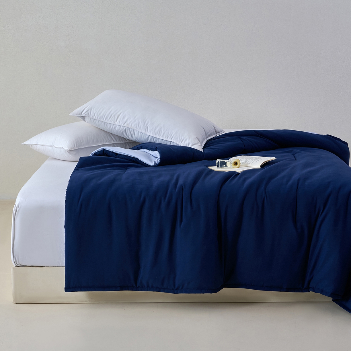 2025秋冬新款PRO2.0亚朵被子同款深睡被四季被冬被子母被春秋被保暖控温被子被芯 深睡蓝-四季被