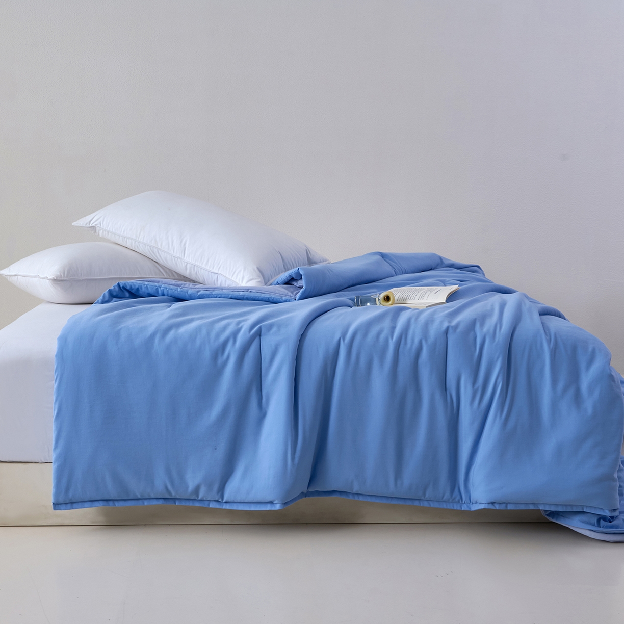 2025秋冬新款PRO2.0亚朵被子同款深睡被四季被冬被子母被春秋被保暖控温被子被芯 清澄蓝-四季被