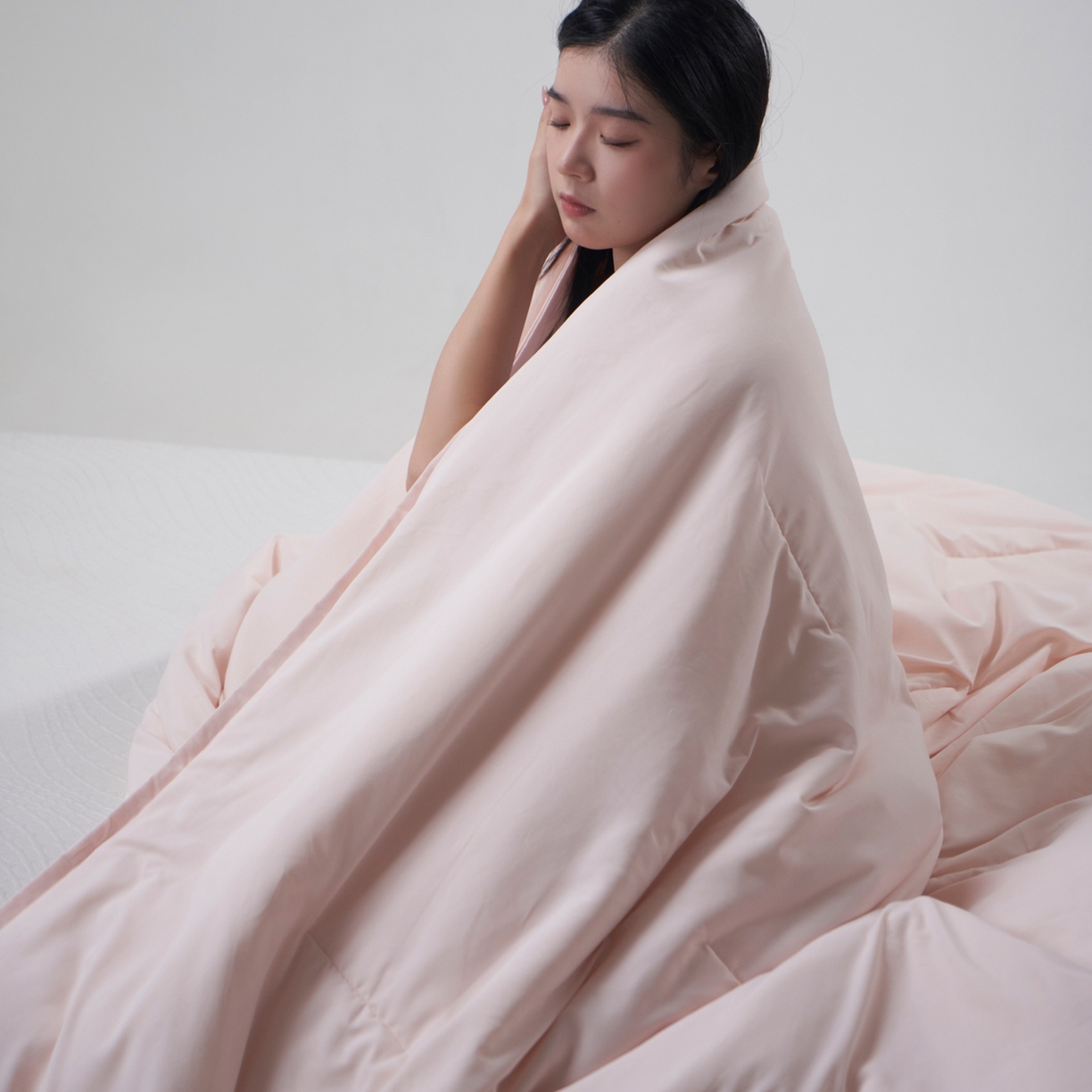 91家纺网 家纺一手货源 找家纺 2025秋冬新款PRO2.0亚朵被子同款深睡被四季被冬被子母被春秋被保暖控温被子被芯 柔云粉-四季被