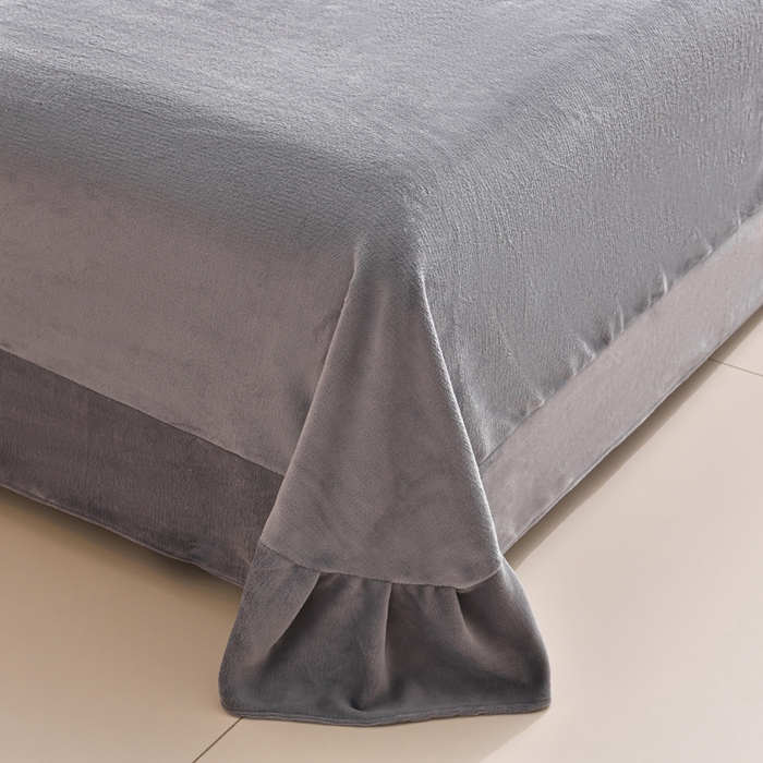 91家纺网 家纺一手货源 找家纺 曼尼 2025新款韩版花边牛奶绒四件套 韩版-英伦时尚