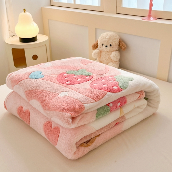 91家纺网 家纺一手货源 找家纺 （总）川悦生活 2025新款高克重双面雪花绒印花毛毯三件套