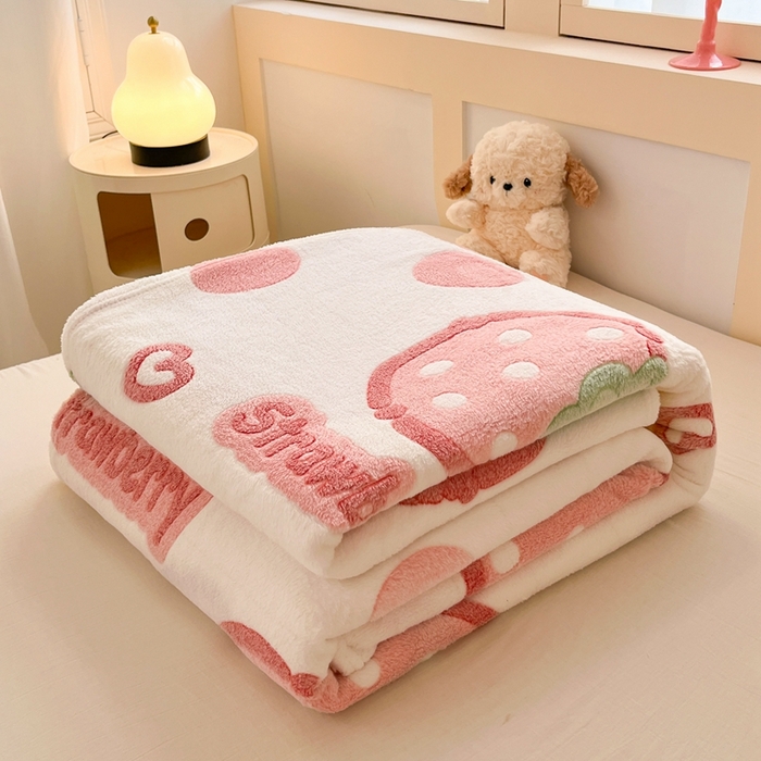 91家纺网 家纺一手货源 找家纺 （总）川悦生活 2025新款高克重双面雪花绒印花毛毯三件套