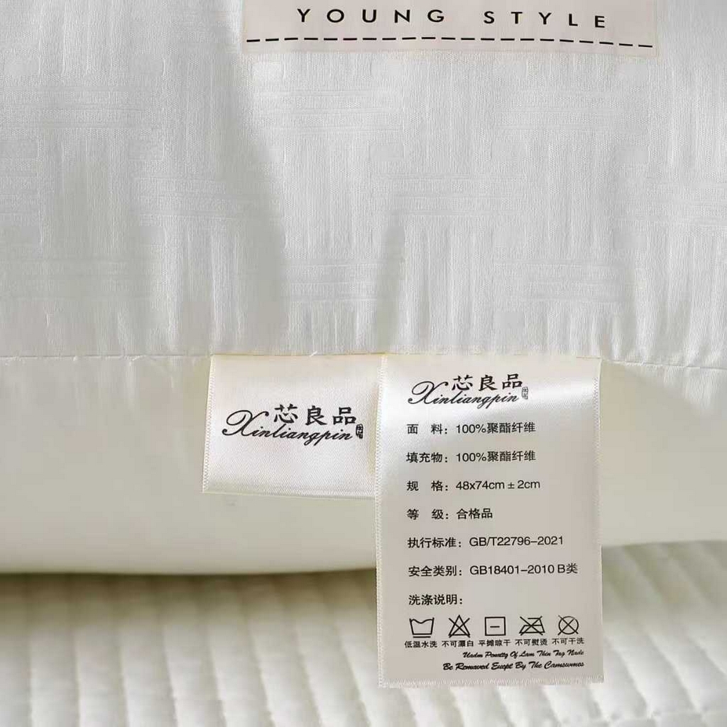 91家纺网 家纺一手货源 找家纺 （总）雅晨 2025新款良品华夫格印花磨毛布枕头枕芯跑量款