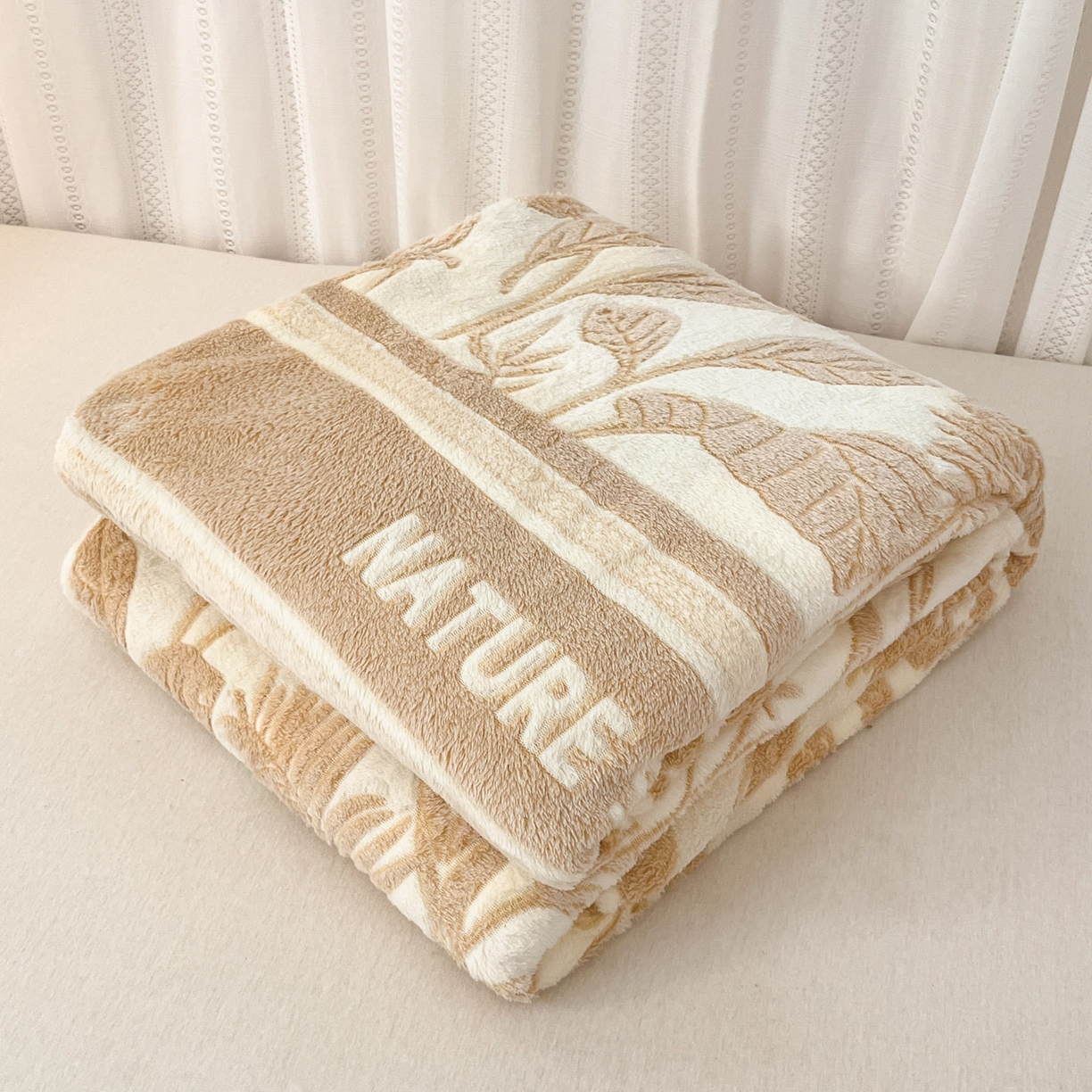 91家纺网 家纺一手货源 找家纺 （总）川悦生活 2025新款高克重双面雪花绒印花毛毯三件套