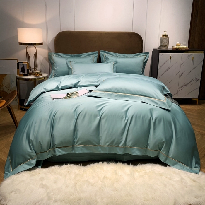 91家纺网 家纺一手货源 找家纺 （总）南泉坊 2025新款50支纯棉贡缎四件套