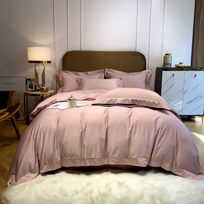 91家纺网 家纺一手货源 找家纺 （总）南泉坊 2025新款50支纯棉贡缎四件套