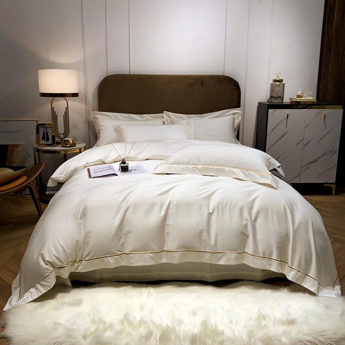 91家纺网 家纺一手货源 找家纺 （总）南泉坊 2025新款50支纯棉贡缎四件套