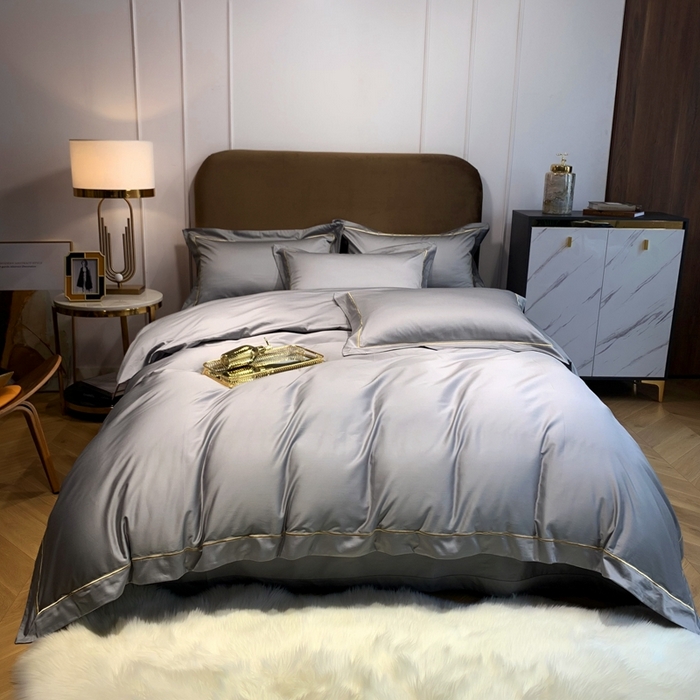 91家纺网 家纺一手货源 找家纺 （总）南泉坊 2025新款50支纯棉贡缎四件套