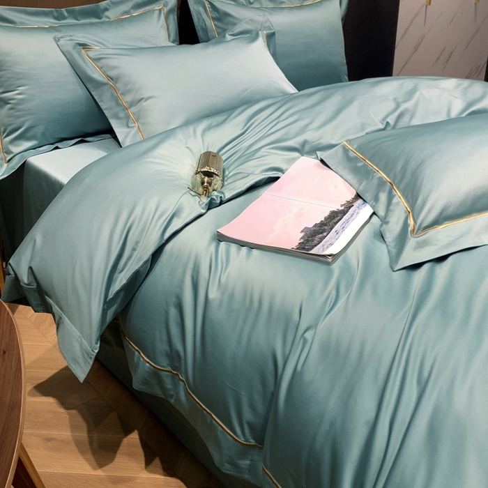 91家纺网 家纺一手货源 找家纺 （总）南泉坊 2025新款50支纯棉贡缎四件套