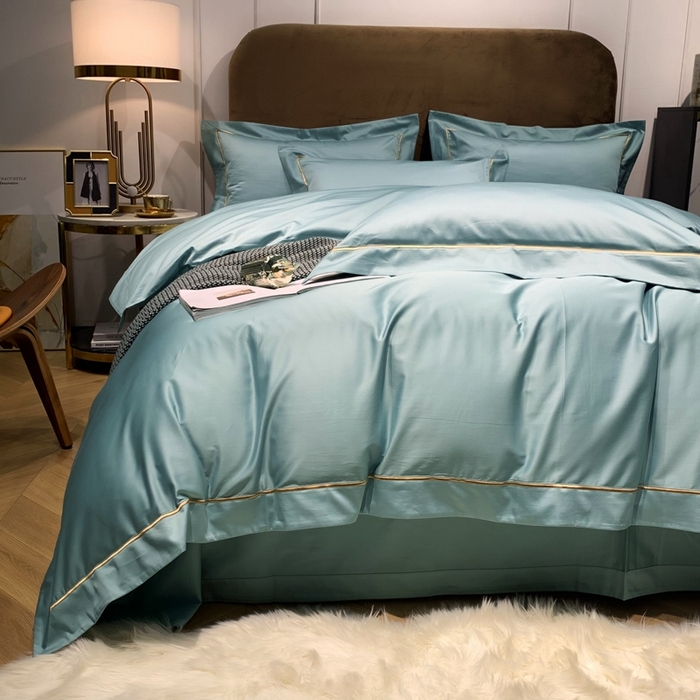 91家纺网 家纺一手货源 找家纺 （总）南泉坊 2025新款50支纯棉贡缎四件套