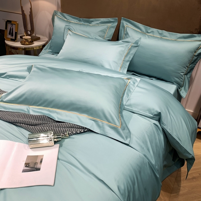 91家纺网 家纺一手货源 找家纺 （总）南泉坊 2025新款50支纯棉贡缎四件套