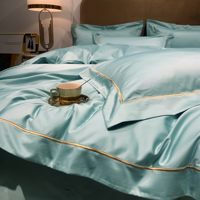 91家纺网 家纺一手货源 找家纺 （总）南泉坊 2025新款50支纯棉贡缎四件套