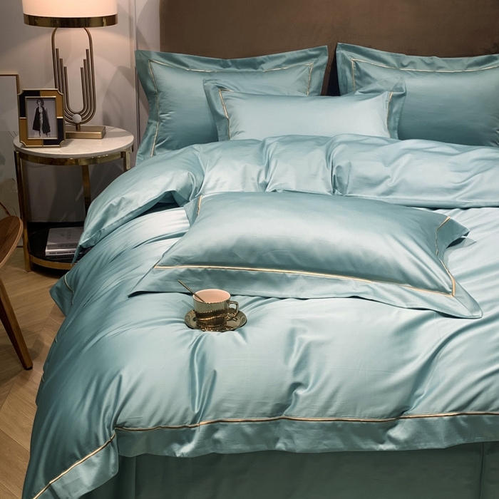 91家纺网 家纺一手货源 找家纺 （总）南泉坊 2025新款50支纯棉贡缎四件套