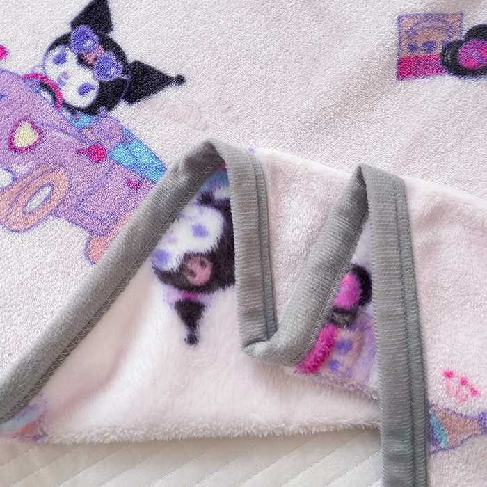 91家纺网 家纺一手货源 找家纺 港岛妹妹 2025新款三丽鸥牛奶绒毛毯毯子 潮流库洛米