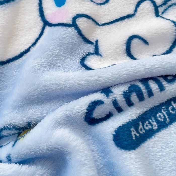 91家纺网 家纺一手货源 找家纺 港岛妹妹 2025新款三丽鸥牛奶绒毛毯毯子 牛奶玉桂狗