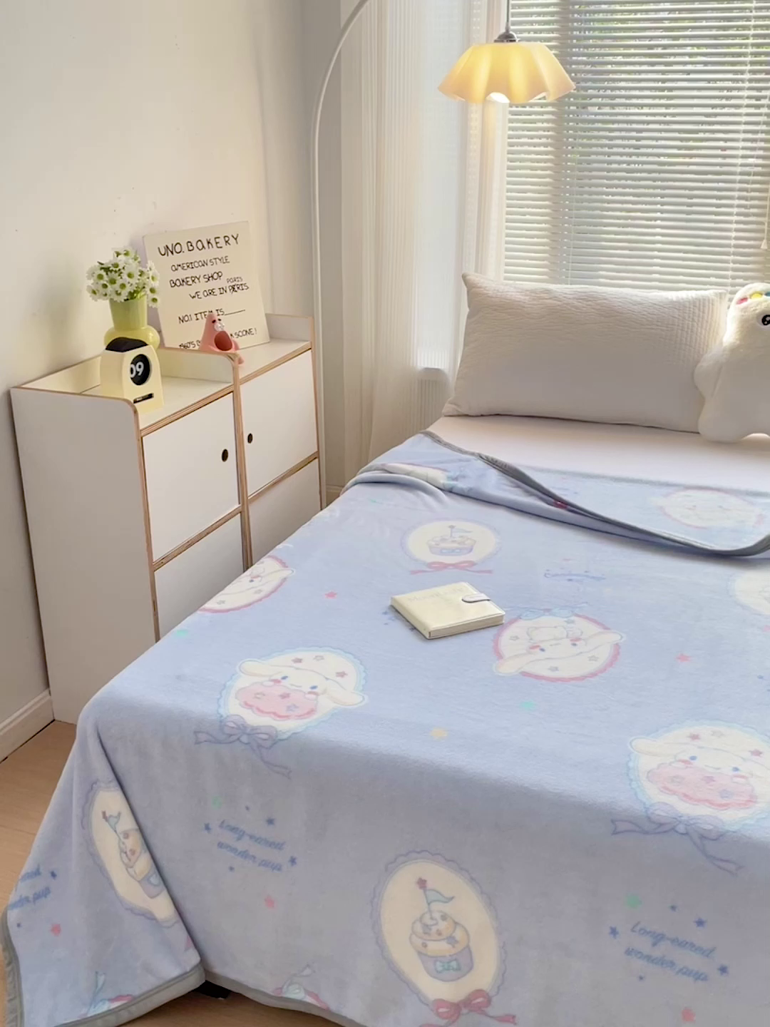 91家纺网 家纺一手货源 找家纺 港岛妹妹 2025新款三丽鸥牛奶绒毛毯毯子 玉桂狗