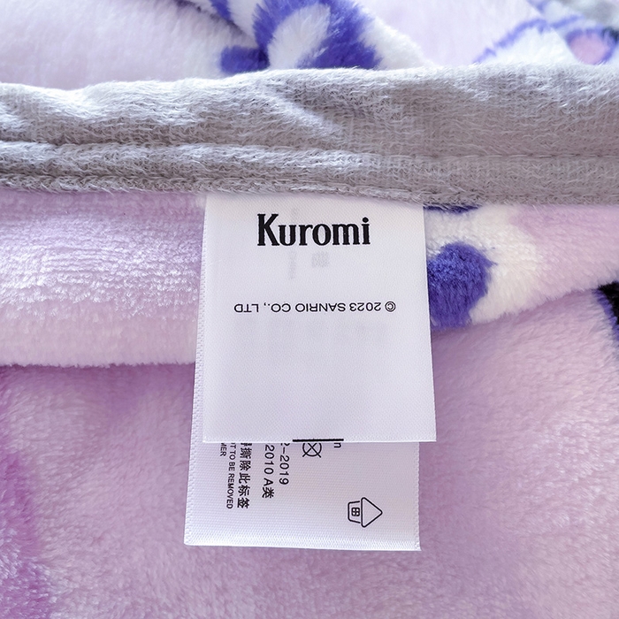 91家纺网 家纺一手货源 找家纺 港岛妹妹 2025新款三丽鸥牛奶绒毛毯毯子 紫色库洛米
