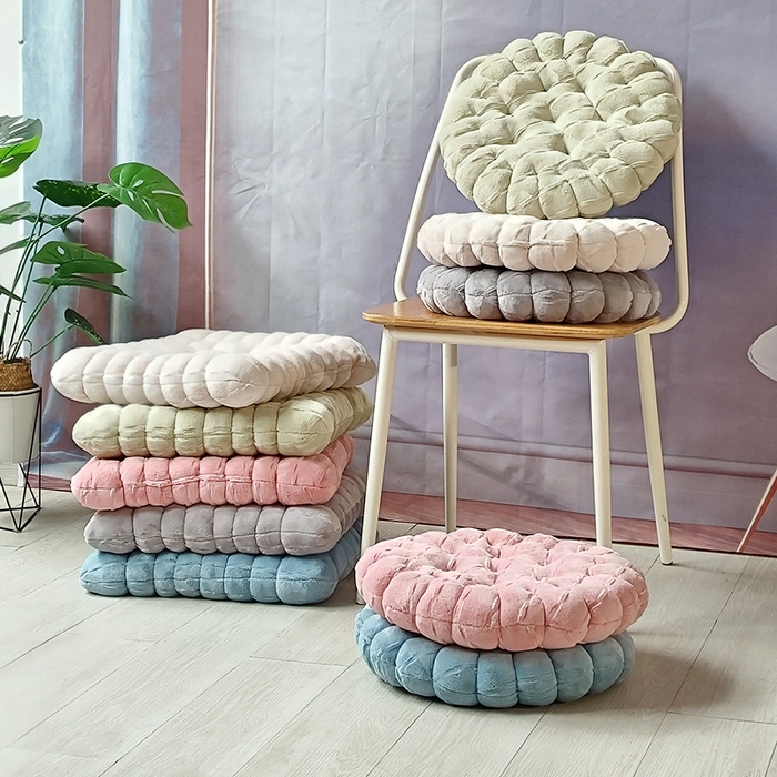 91家纺网 家纺一手货源 找家纺   新款牛奶绒绒饼干坐垫手工垫子屁股垫椅子垫装饰家园创意抱枕靠垫